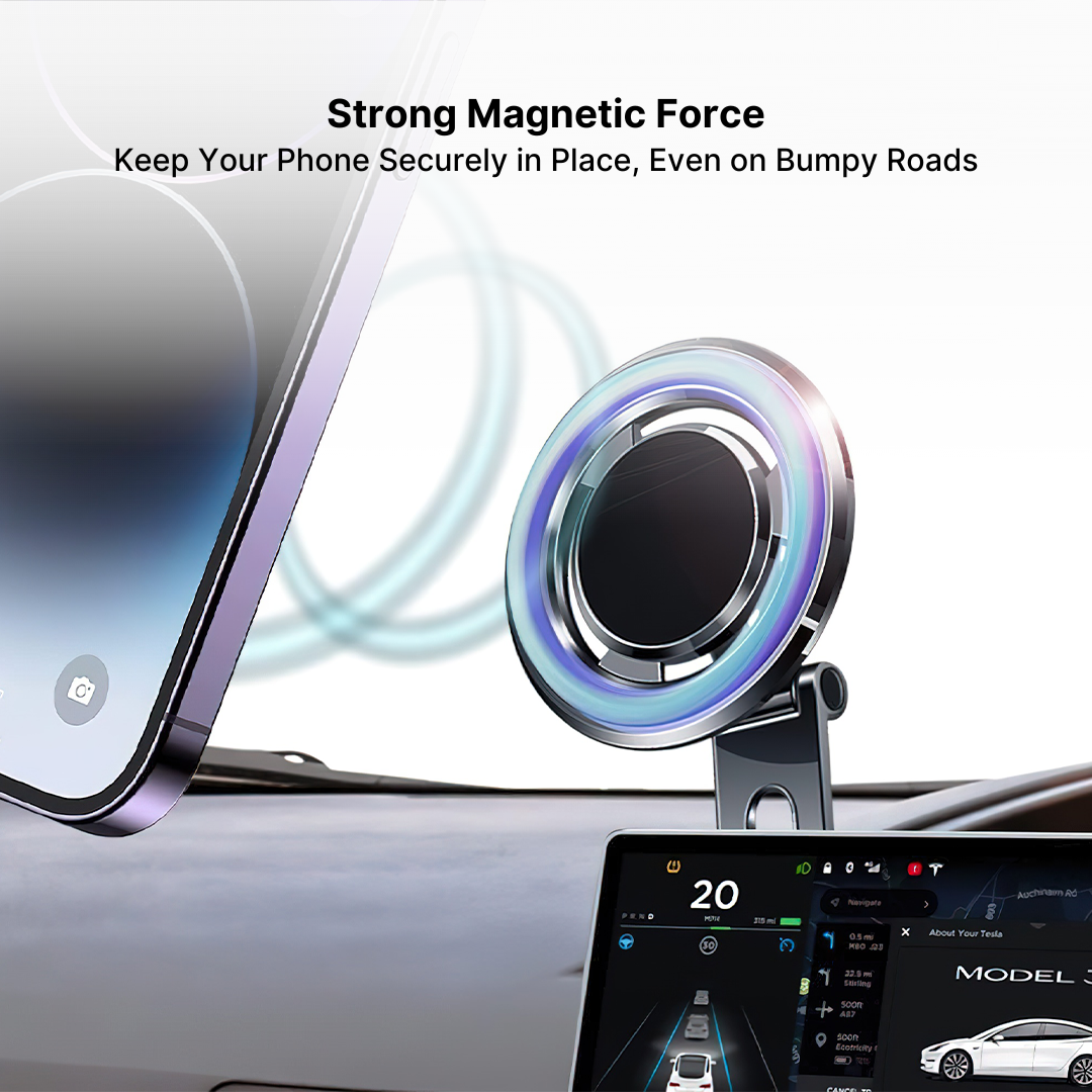 Navaro Magnetic Car Mount For iPhone With Adjustable Stand | Lersk