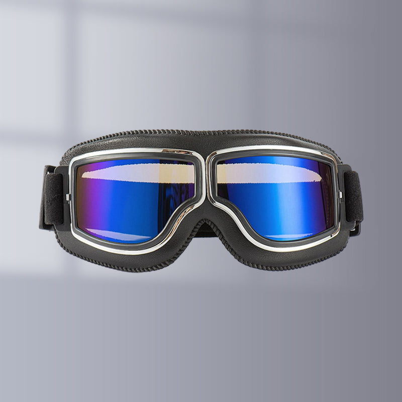 RoadRider Vintage Motorcycle Goggles With Interchangeable Lenses And Comfort Padding | Lersk