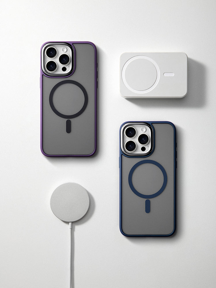 Hautfreundliche matte, durchscheinende Handyhülle, MagSafe-kompatibel | Lersk