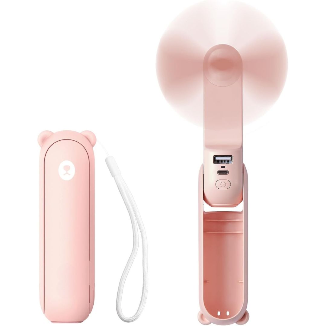 ZephyrGo 3 In 1 Travel Mini Fan With LED Light And USB Power | Lersk