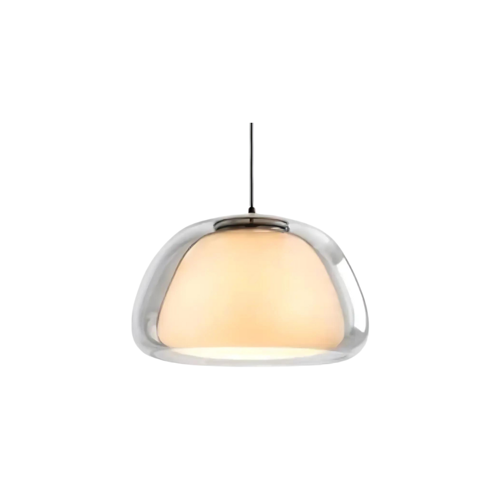 Luminex | Dobbelt glas kuppelpendel med blødt skær | Lersk