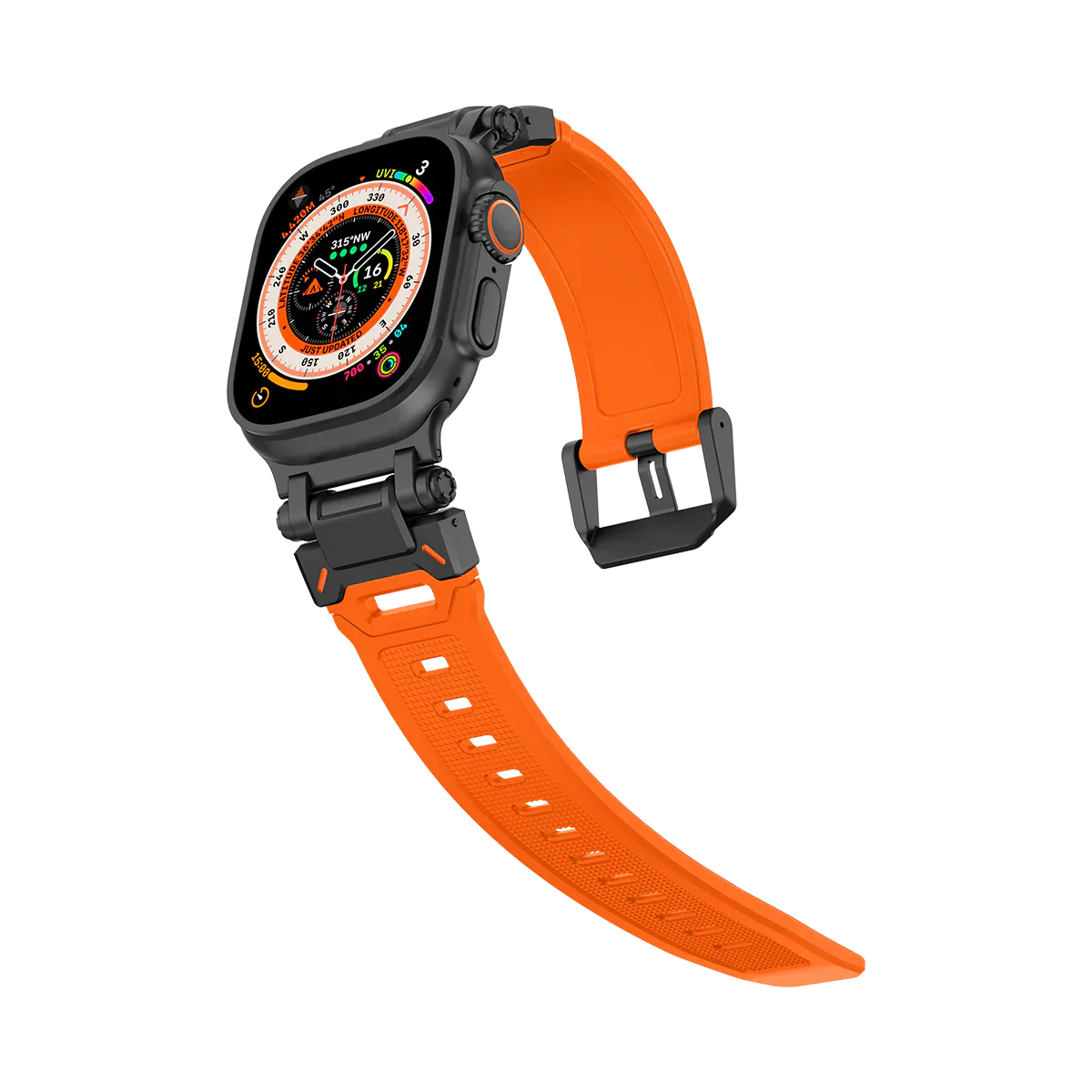 Meron Titanium-Head Silicone Band for Apple Watch | Lersk
