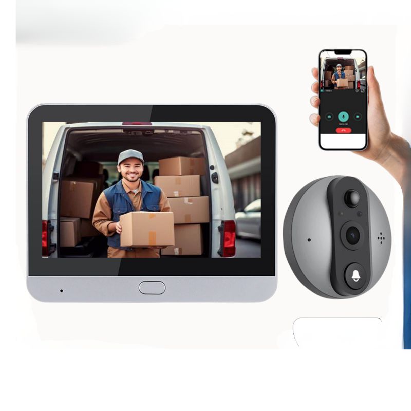 Spy de puerta inteligente SentinelView con cámara de 3MP y WiFi habilitado | Lersk