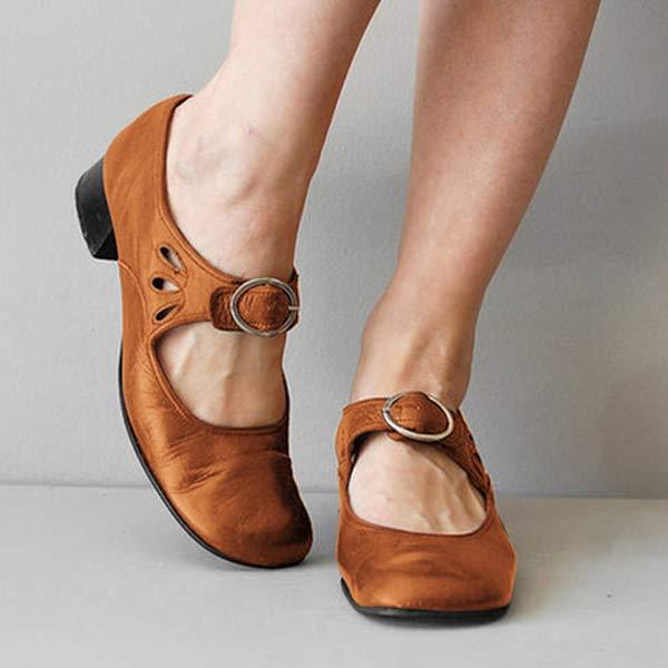 Monique's Orthopedic Leather Sandals With Buckle For Women | Lersk