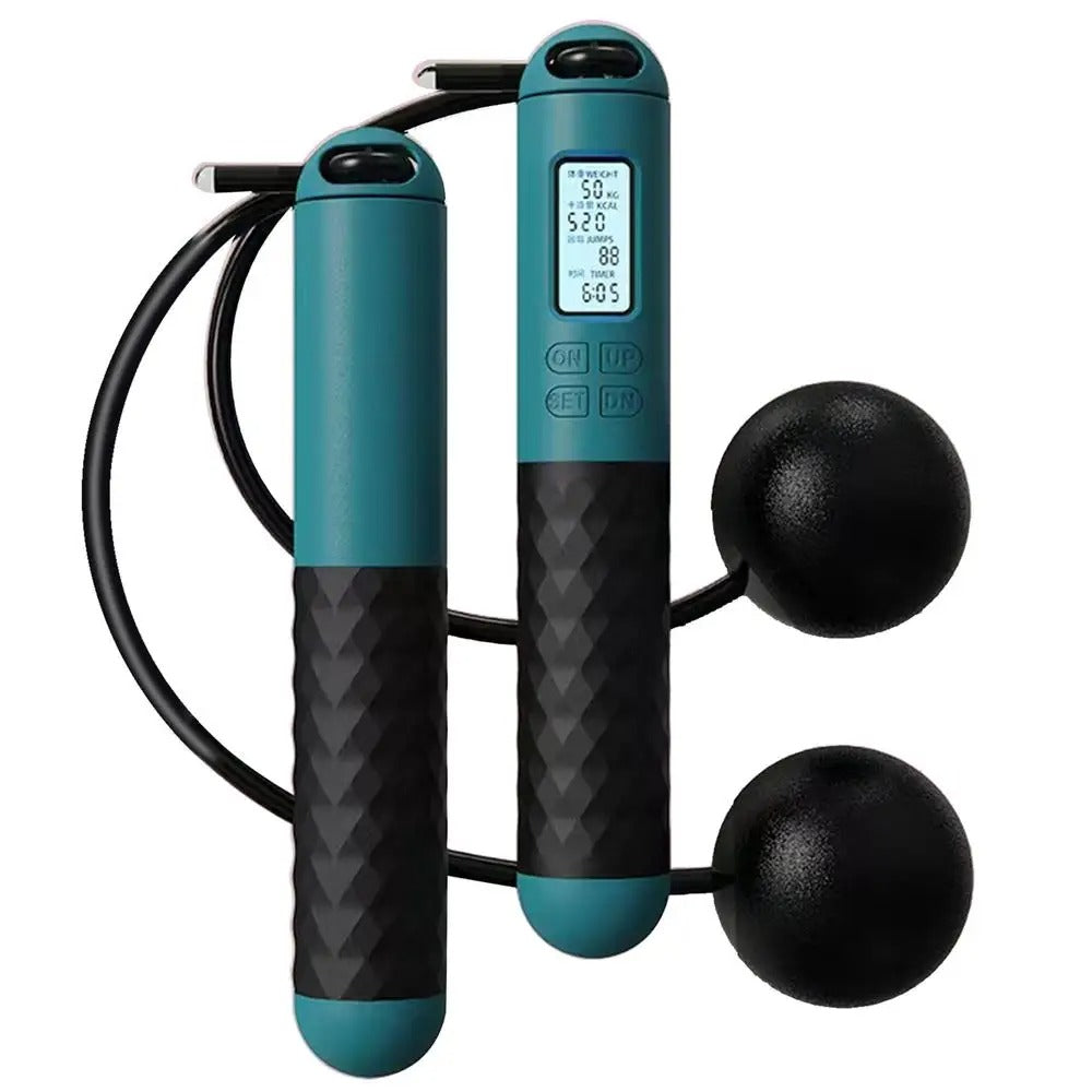 AeroFlex Weighted Cordless Jump Rope with Digital Counter for Cardio Training | Lersk