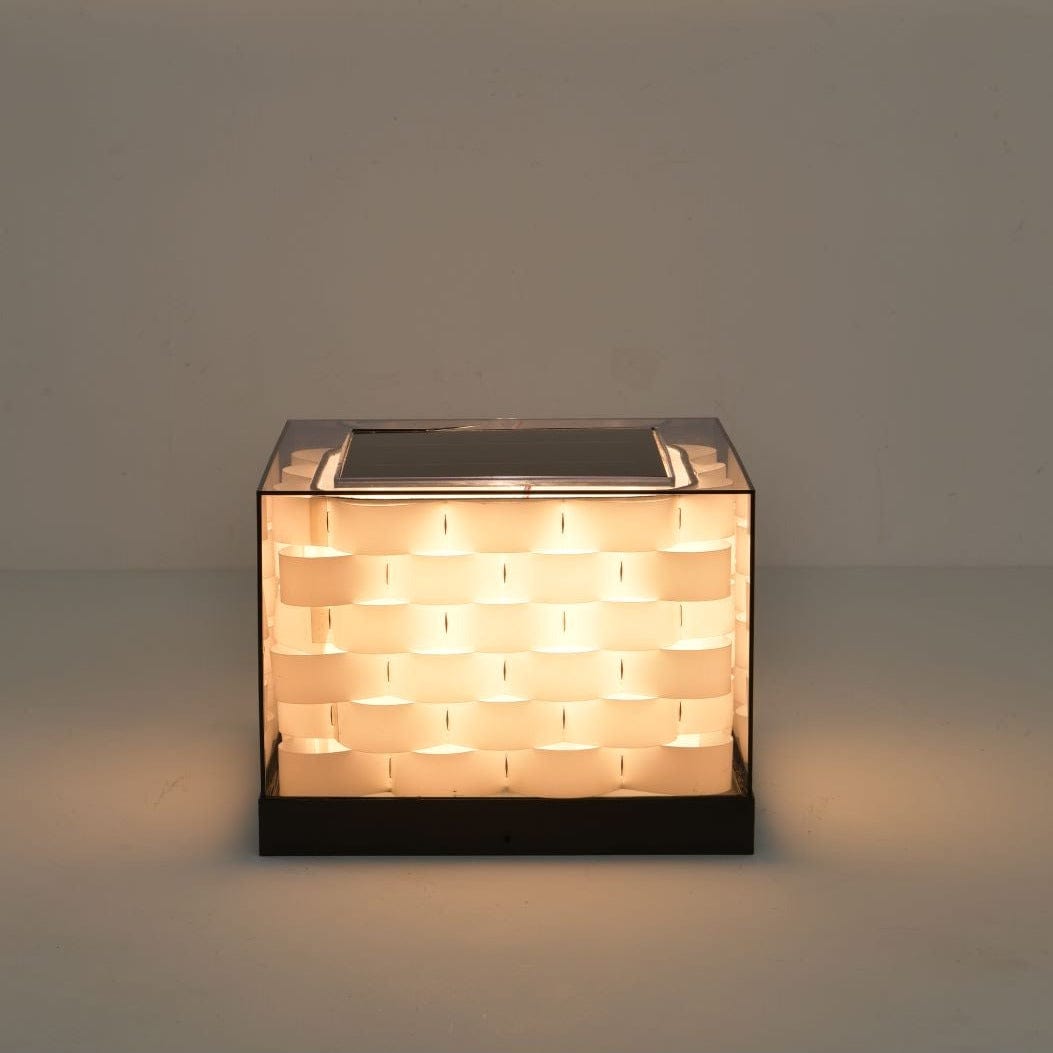 Kirrea | Pletené solární venkovní světlo Cube | Lersk