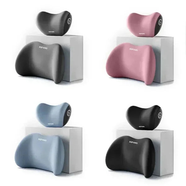 AutoEase Universal Car Headrest and Lumbar Support Cushion | Lersk