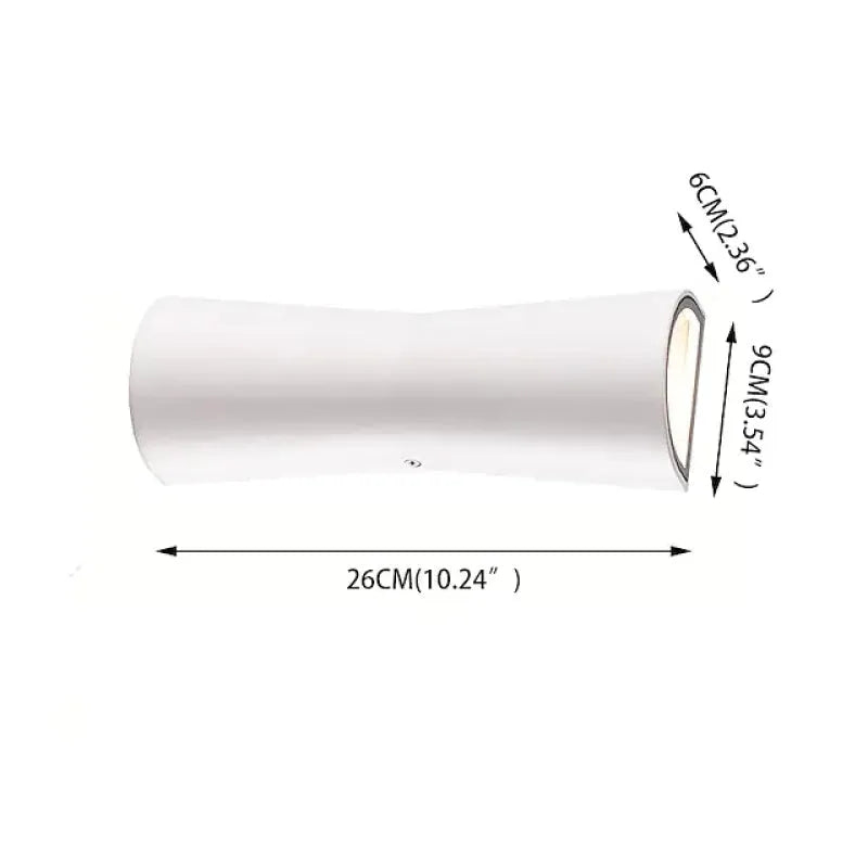 Asteri Minimal Outdoor Wall Light Black And White Waterproof | Lersk