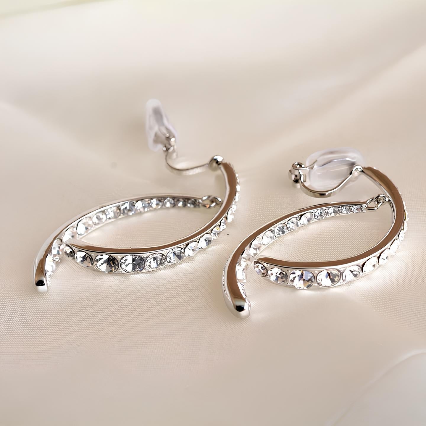 Alora Curved Cross Earrings | Lersk