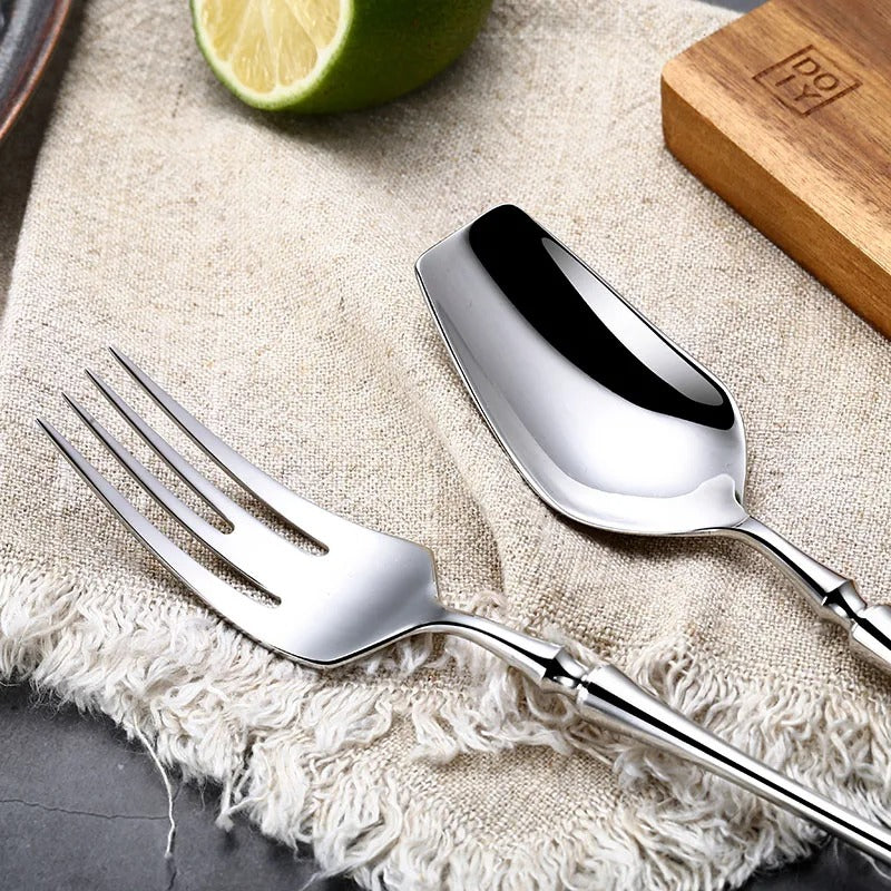 Marina Silver Cutlery Set in 18/10 Stainless Steel | Lersk