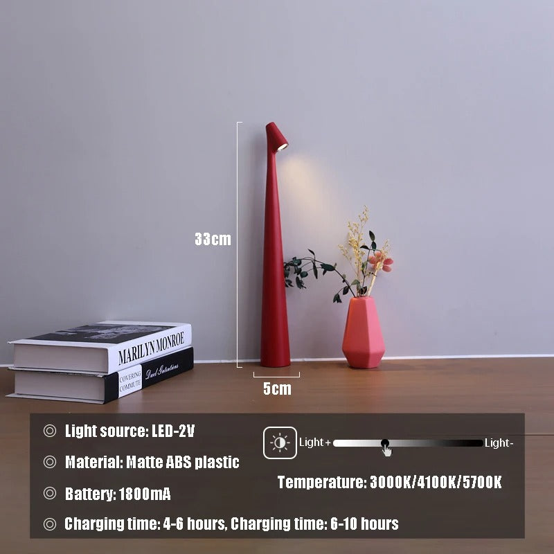 Rechargeable Nordic Minimalist Cordless Table Lamp With LED | Lersk