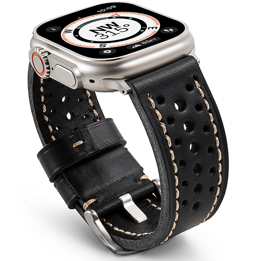 Klassisk Racing Læderrem til Apple Watch | Lersk