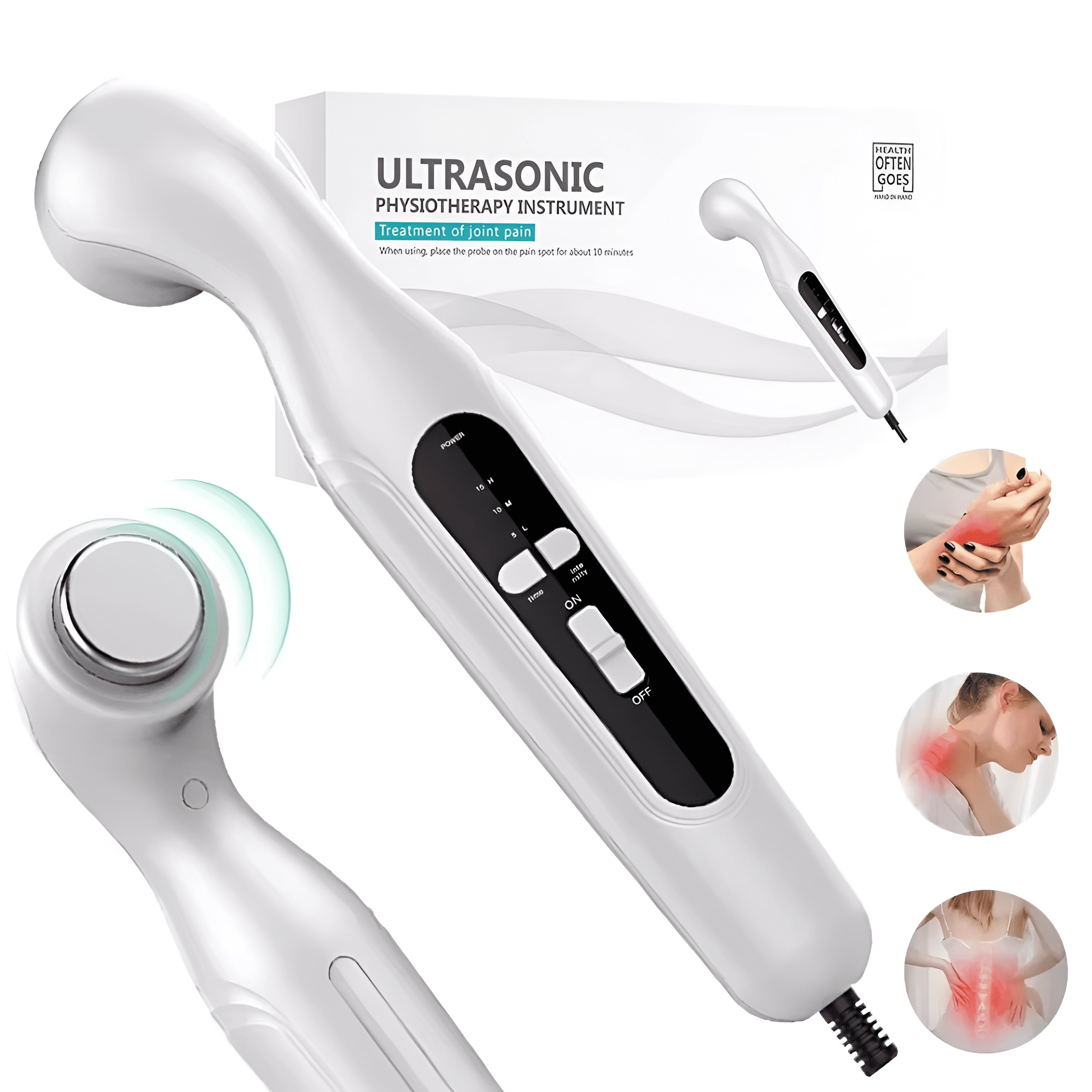 ApexPulse Ultrasonic Therapy Device For Pain Relief With Three Intensity Levels | Lersk
