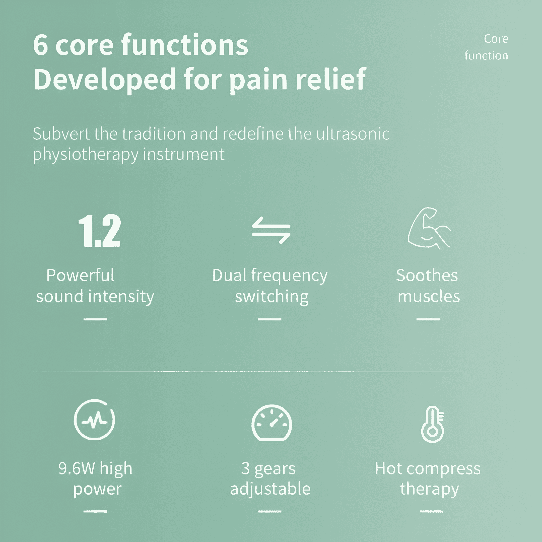 ApexPulse Ultrasonic Therapy Device For Pain Relief With Three Intensity Levels | Lersk