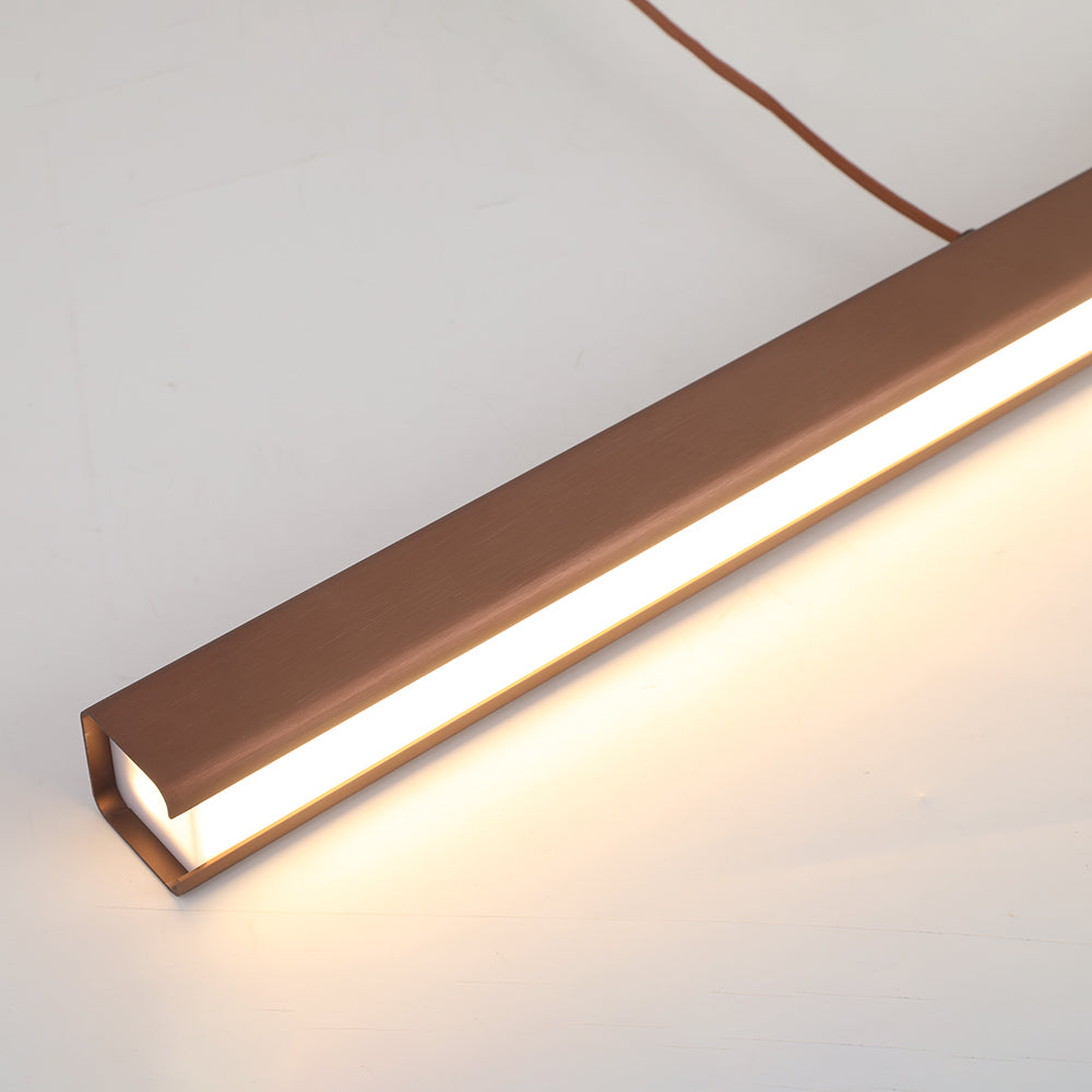 Nexis Linear Metal LED Pendant Light in Black and Brown | Lersk
