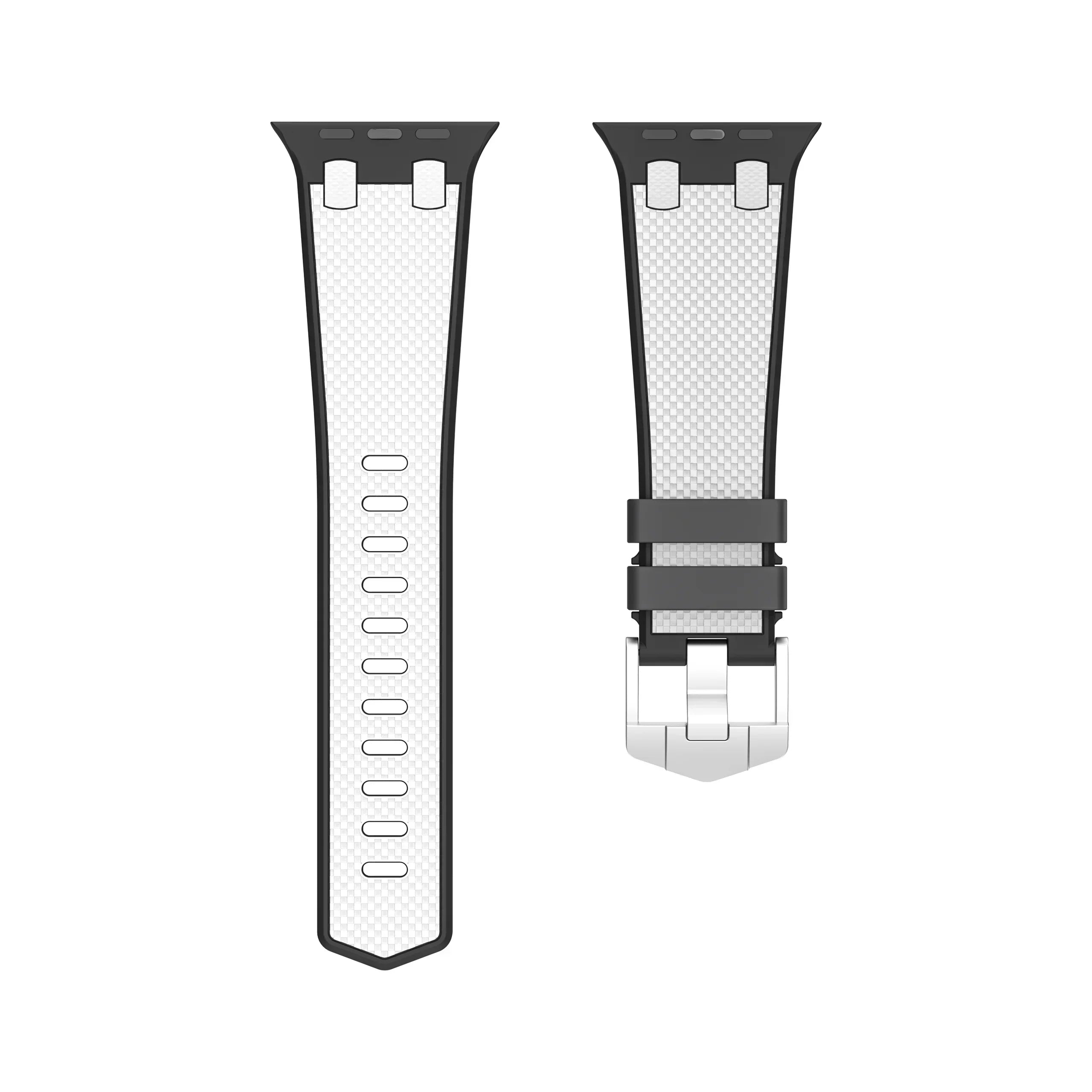 Aeria | Tofarvet silikonearmbånd til Apple Watch | Lersk