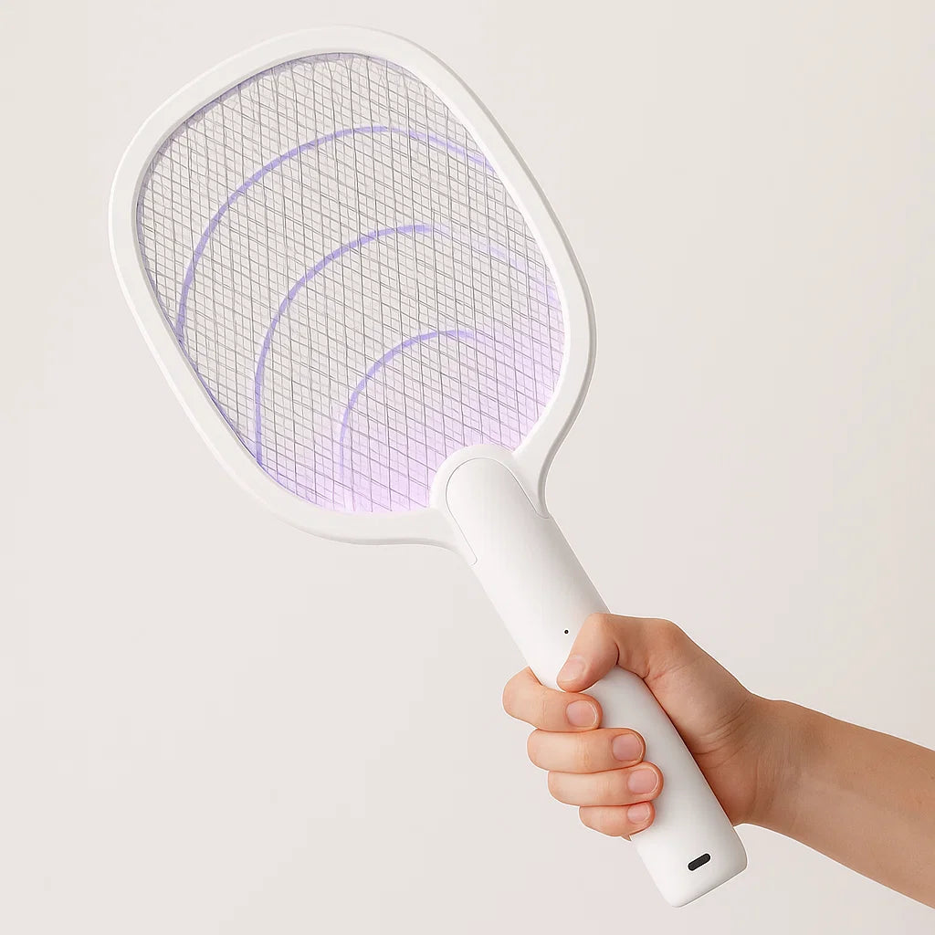 2-in-1 Elektrische Mückenschläger Insektenvernichter 2500V USB Wiederaufladbar Für Zuhause | Lersk