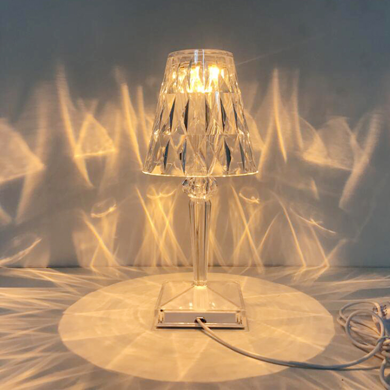 Touch Sensor Crystal Table Lamp For Romantic And Elegant Mood Lighting In Bedroom | Lersk
