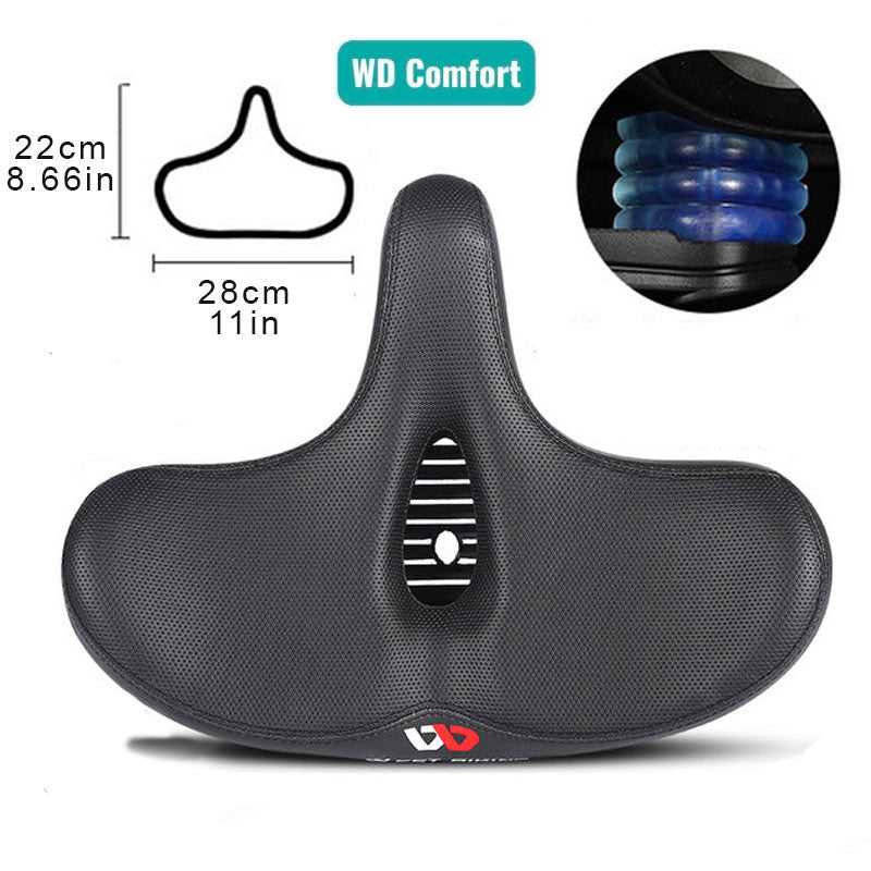 RideEase extra breiter atmungsaktiver und bequemer Fahrradsattel mit ergonomischem Fahrradsitz | Lersk