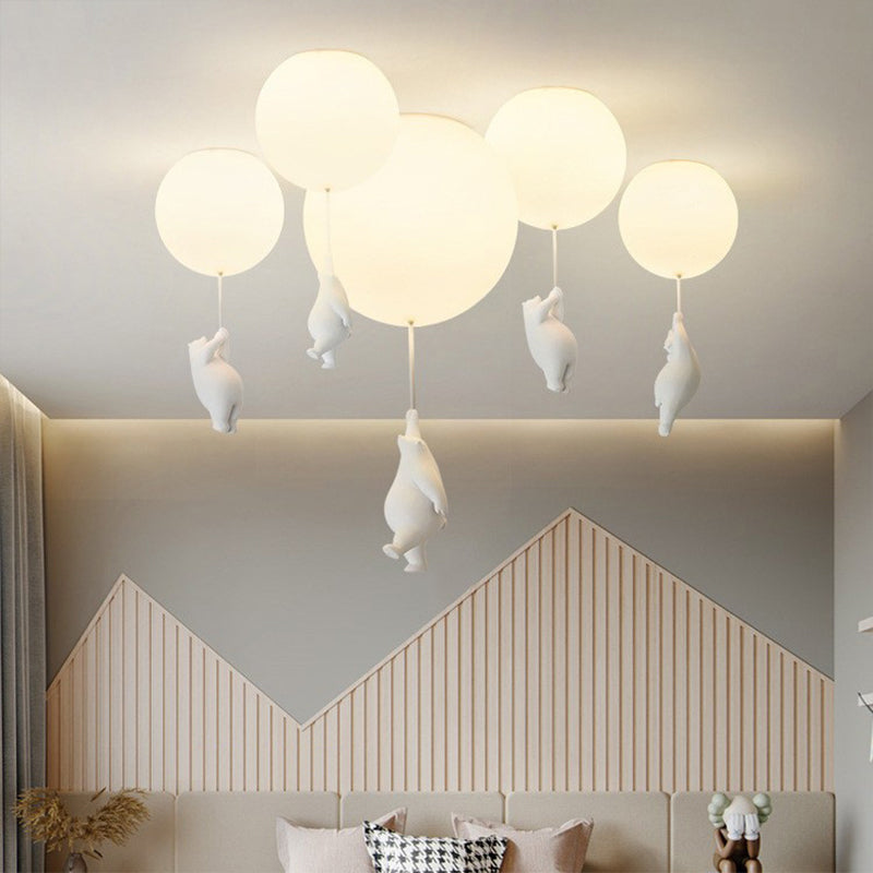 LumiBear Balloon Pendant Light for Nursery Ceiling | Lersk