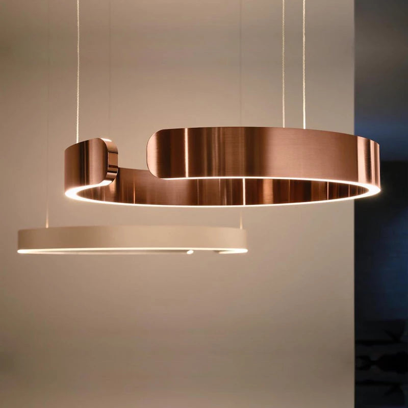 LyraHalo Round LED Pendant Light With Metal Construction For Living And Dining | Lersk