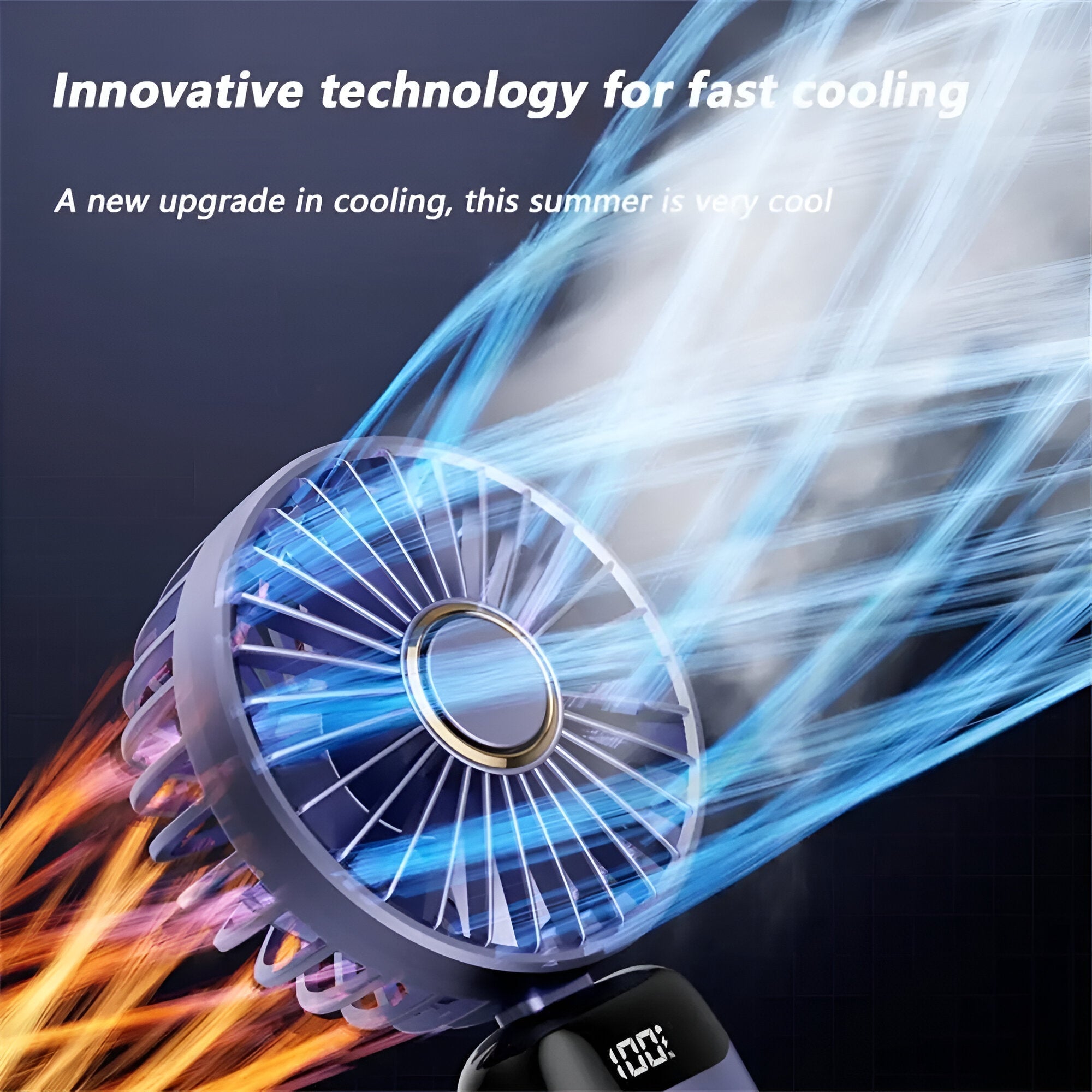 Ventilator portabil mini BreezeMate reîncărcabil pentru răcire rapidă | Lersk