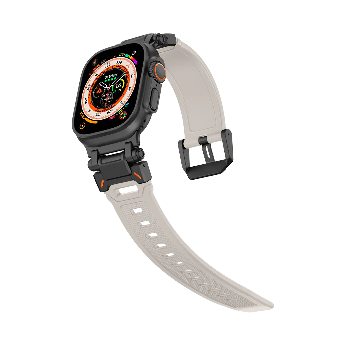 Meron Titanium-Head Silicone Band for Apple Watch | Lersk
