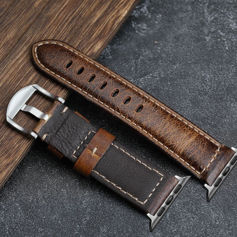Artisan Vintage Style Waxed Leather Strap | Lersk