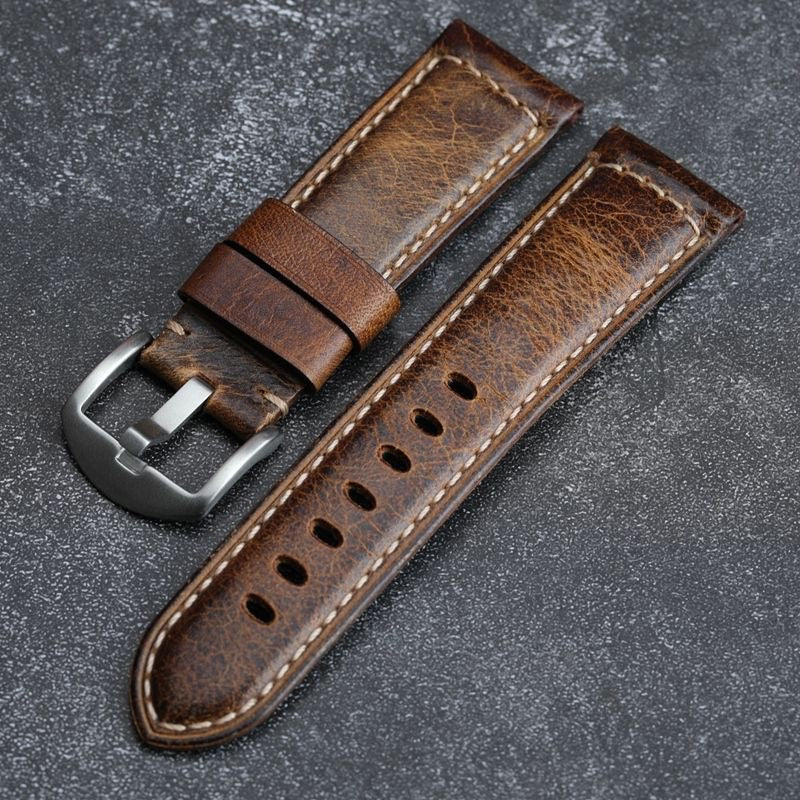 Artisan Vintage Style Waxed Leather Strap | Lersk