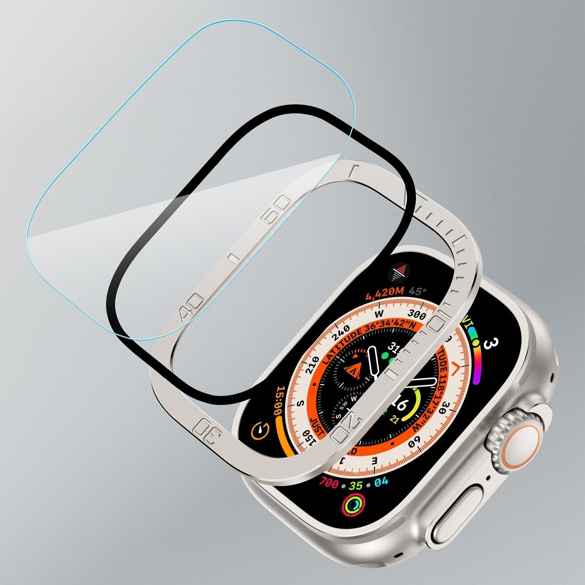 Orinex Tempered Glass Shield For Apple Watch Ultra | Lersk
