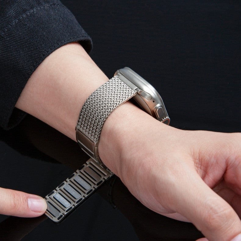 Aurix Örgülü Manyetik Kayış Apple Watch İçin | Lersk