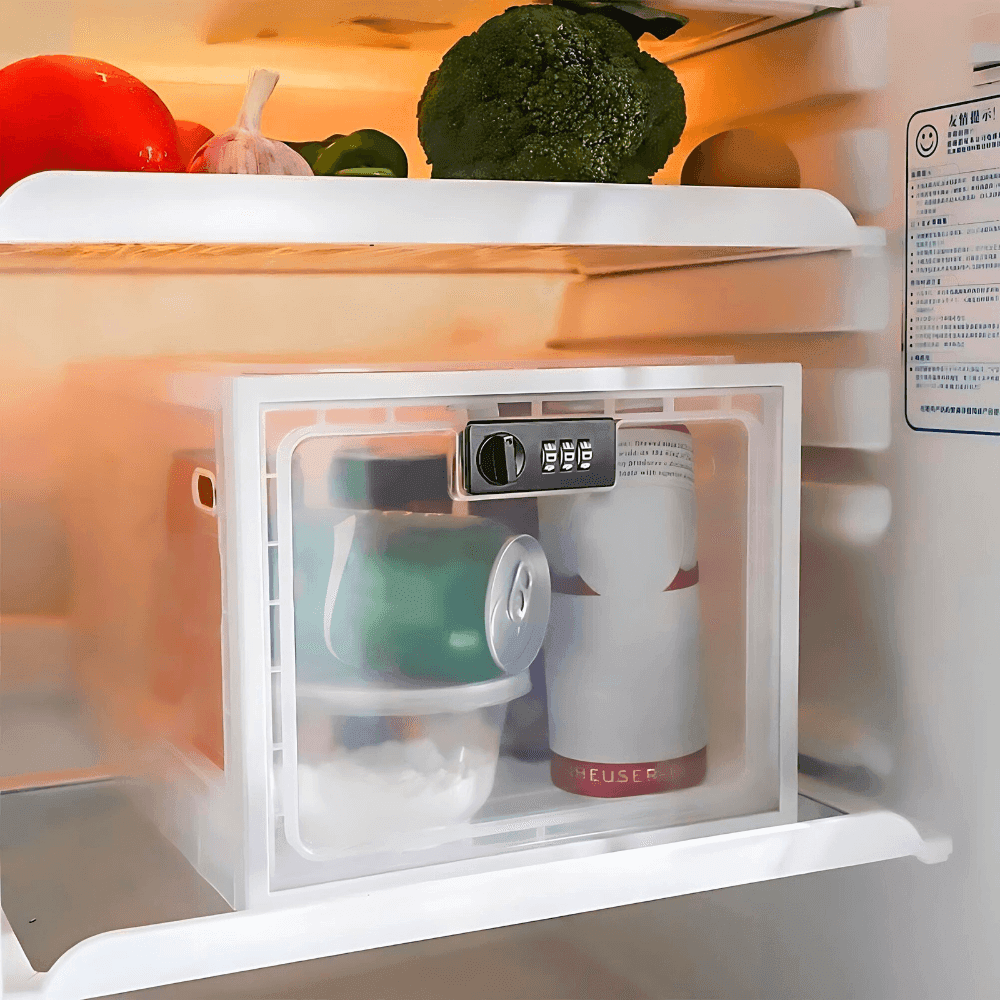Robustní zamykatelný úložný box na lednici bez BPA pro domácí kuchyně | Lersk