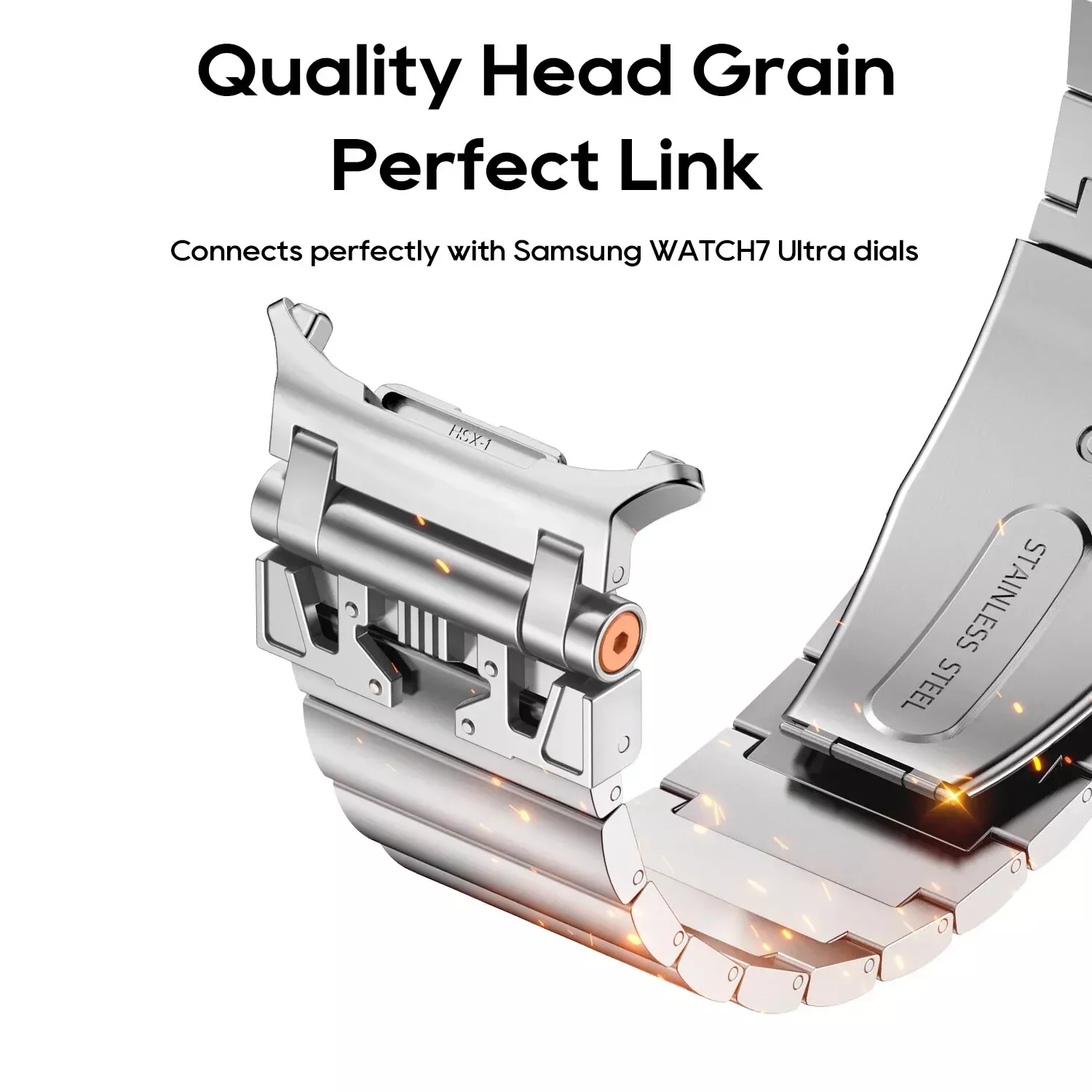 Cinturino in acciaio inox Aegis per Samsung Watch 7 Ultra | Lersk