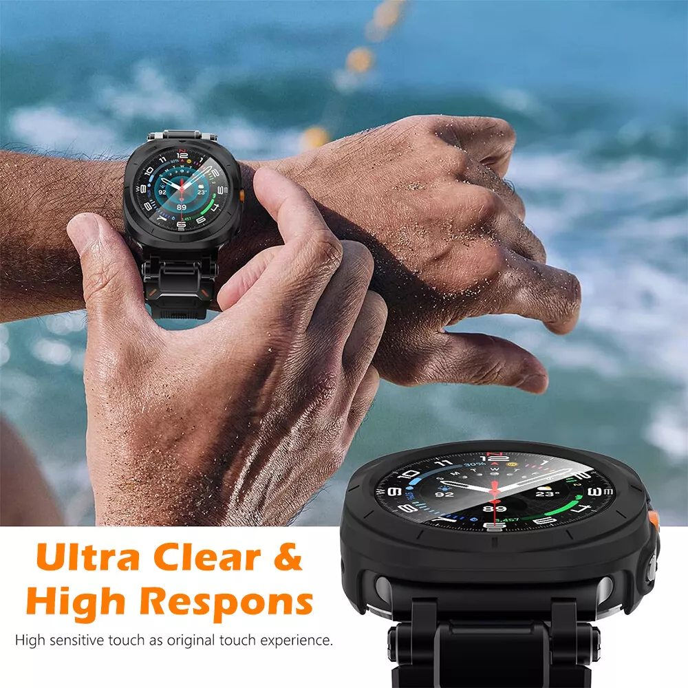 Orvalo Full-Cover Ultra-Hard Case With Tempered Glass for Samsung Galaxy Watch 47mm | Lersk