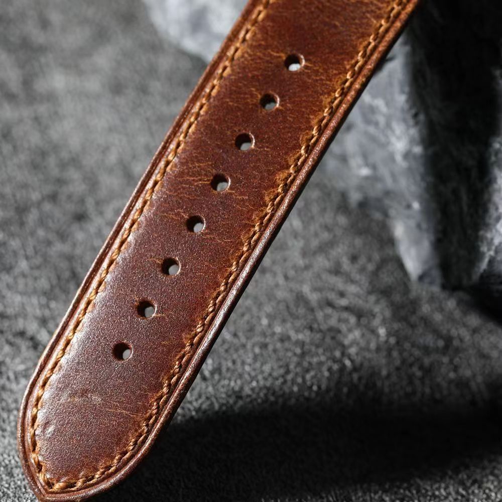 Walnut Brown Leather Strap Compatible With Apple Watch | Lersk