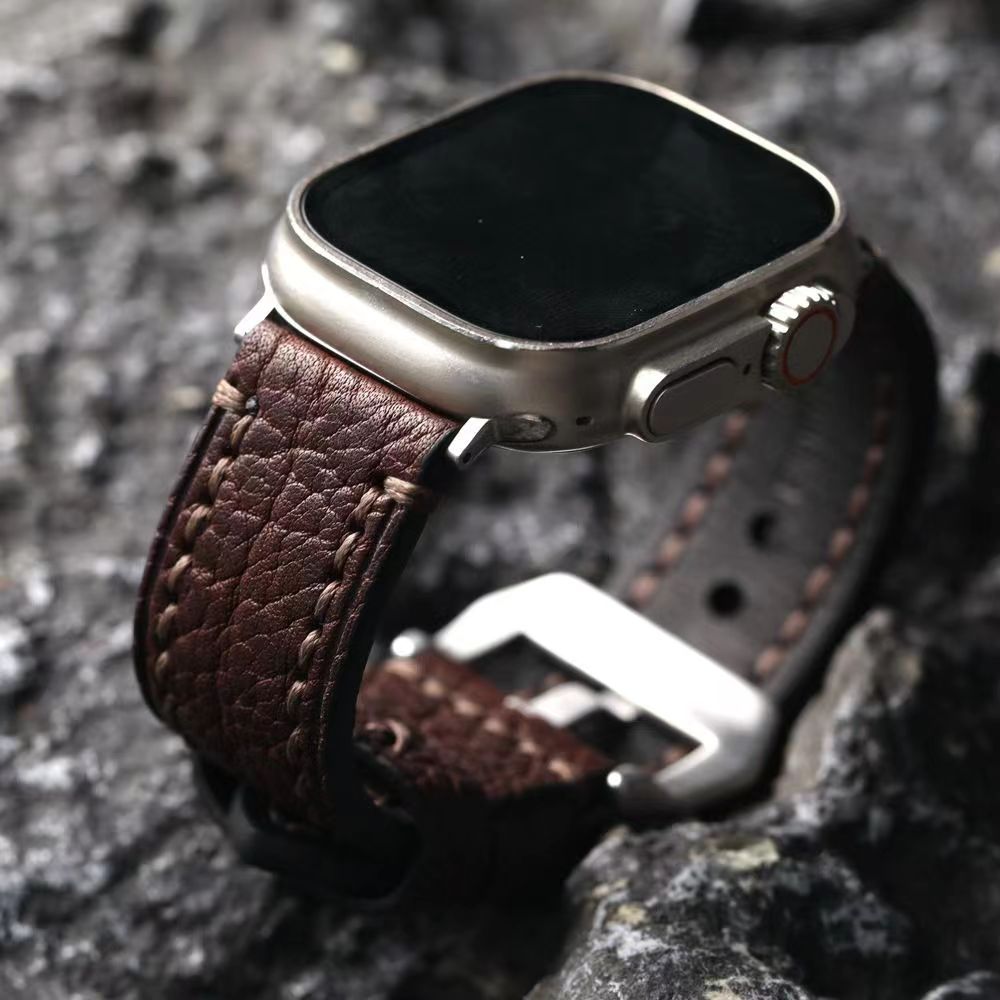 Loxley | Handcrafted Top-Grain Leather Strap for Apple Watch | Lersk