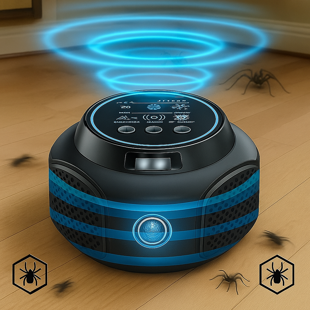 Arava Plug-In Ultralyds edderkopafviser, uden kemikalier | Lersk