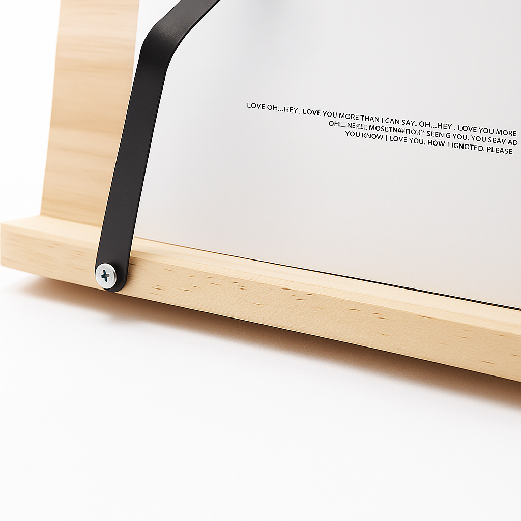 Soporte Plegable Ajustable de Madera para Libros de Cocina y Tabletas con Lectura con Manos Apoyadas | Lersk