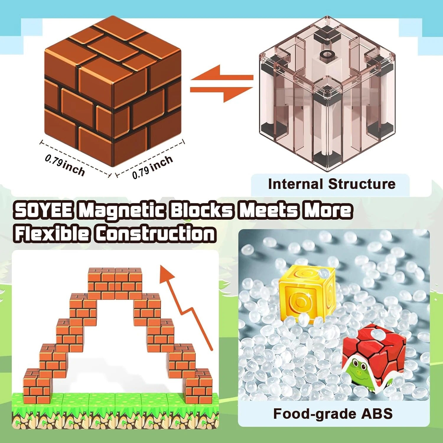 STEM Magnetic Building Blocks for Kids Creative Learning | Lersk