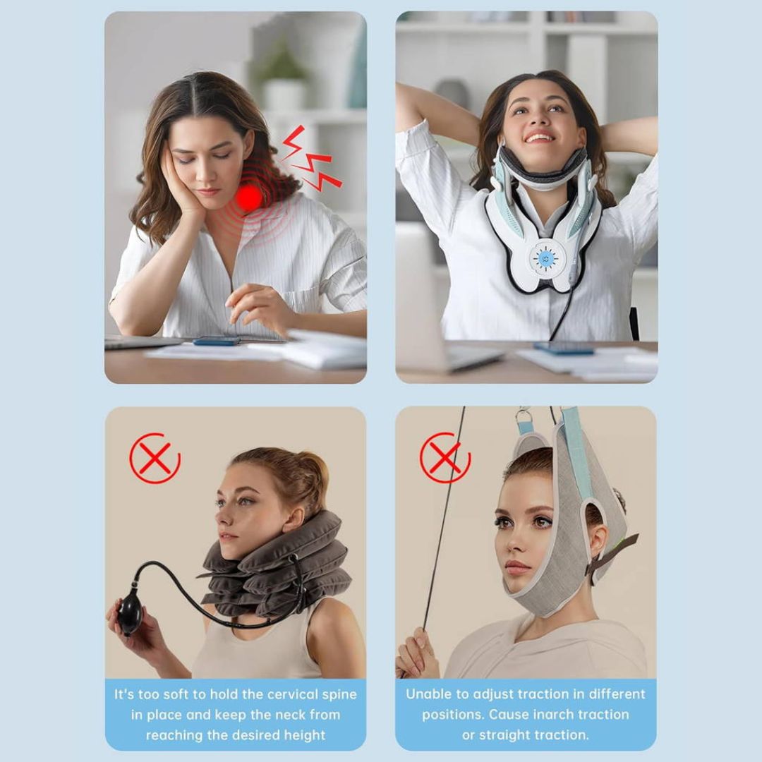 AlignEase Adjustable Neck Traction Device For Pain Relief | Lersk