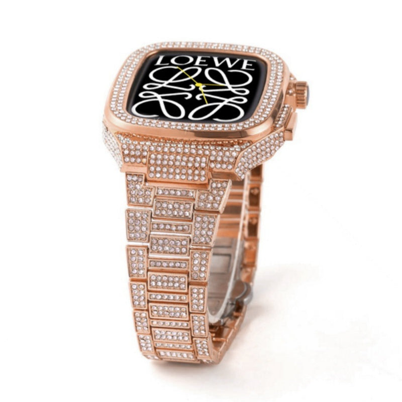 Custodia e cinturino Aurielle Metal Crystal per Apple Watch 44/45mm | Lersk