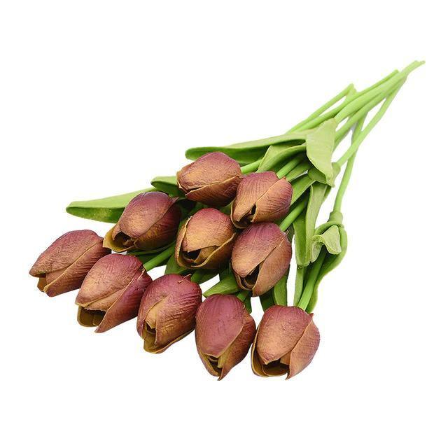 Set bouquet di fiori artificiali 10 pezzi tulipani finti | Lersk