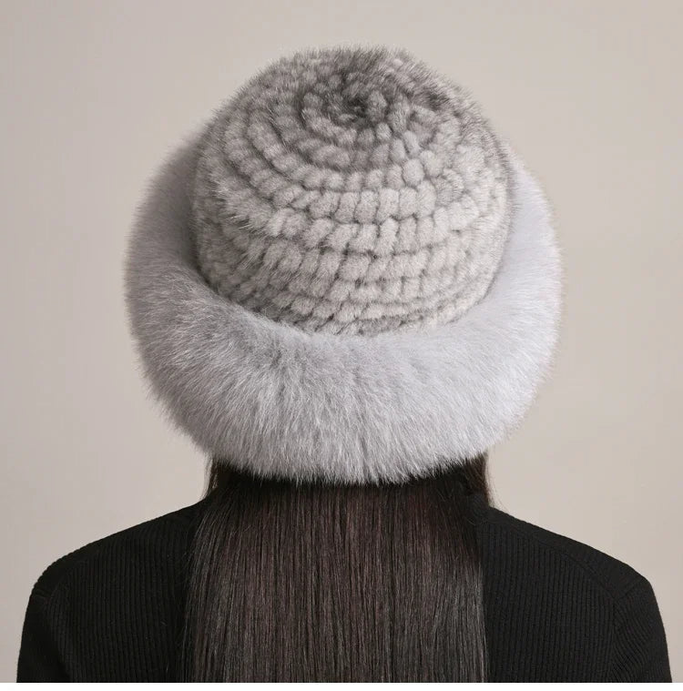 Vellara Mink Pels Hat Luksus Vintertilbehør Til Hygge Og Varme