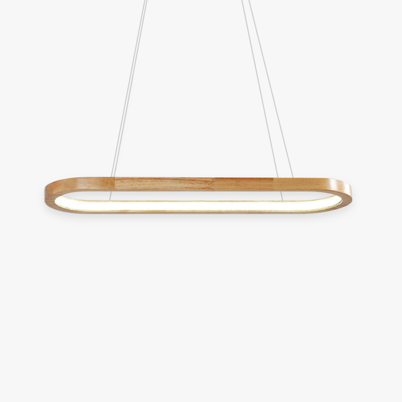 LumaWood Modern Hanging Lamp Metal And Wood With LED | Lersk