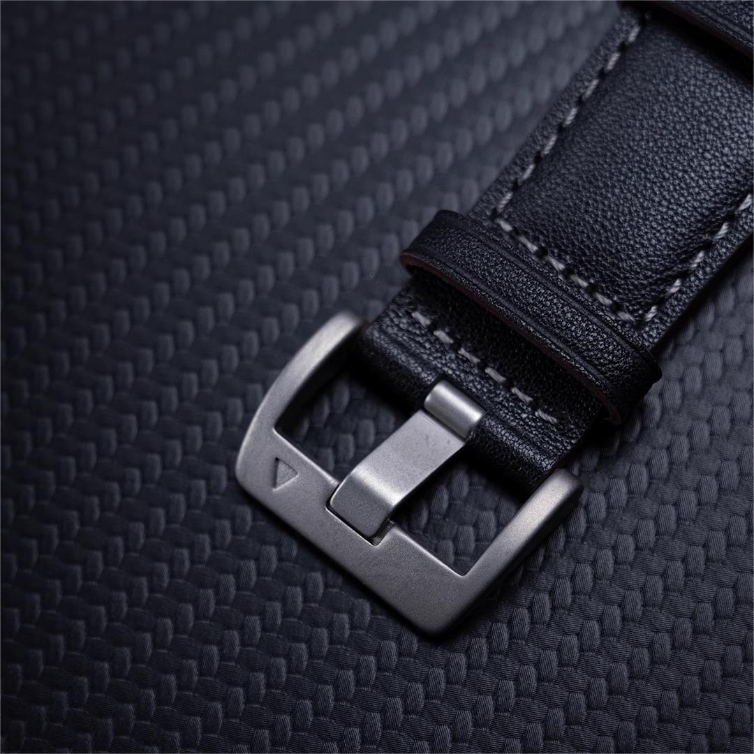 RoveNova Fluoro Rubber And Leather Strap For Apple Watch | Lersk