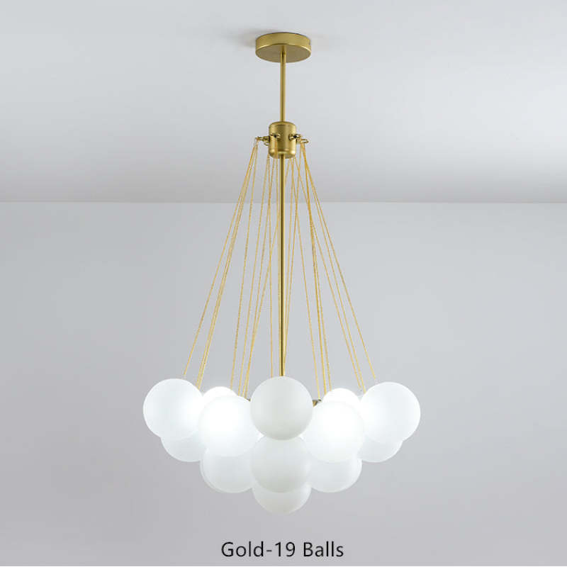 Lumisora Glas- und Metall-Pendelleuchte für Wohnzimmer | Lersk