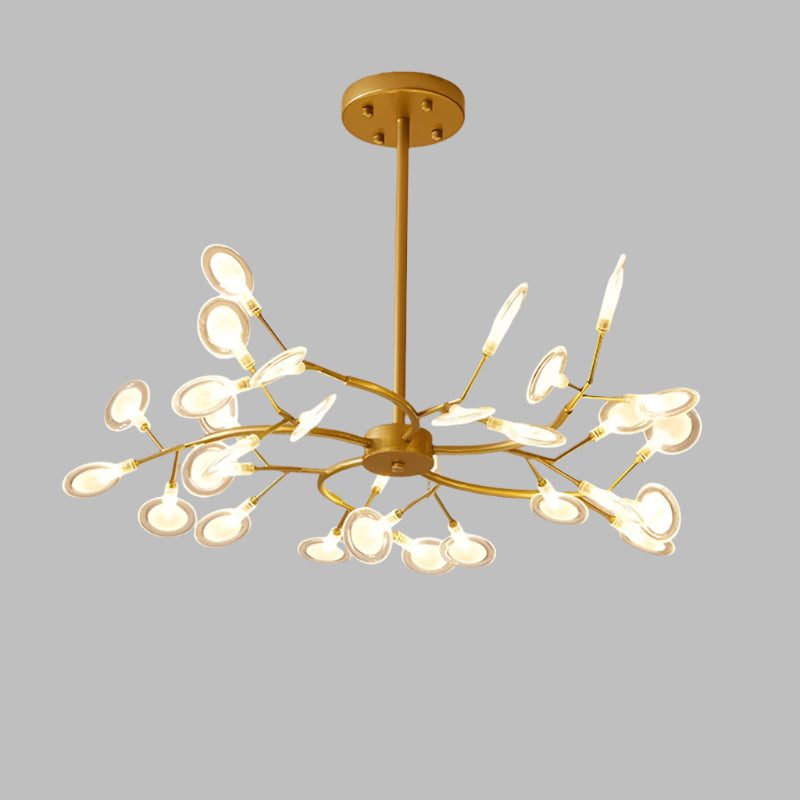 Żyrandol LED Lyra Branch do salonu i jadalni Minimalistyczna lampa sufitowa | Lersk