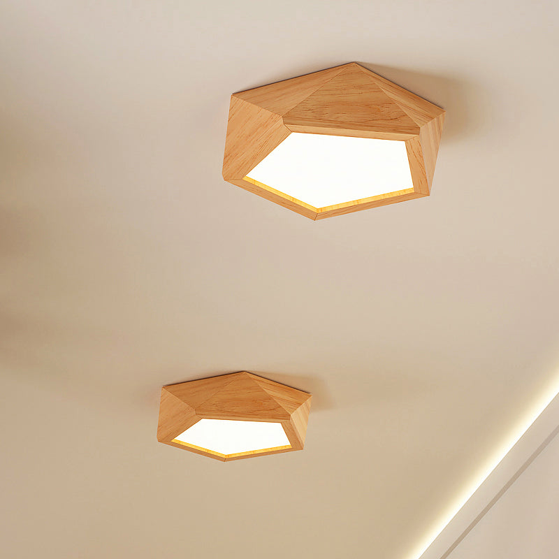 AureaHalo Recessed LED Ceiling Light with Wood Accents | Lersk