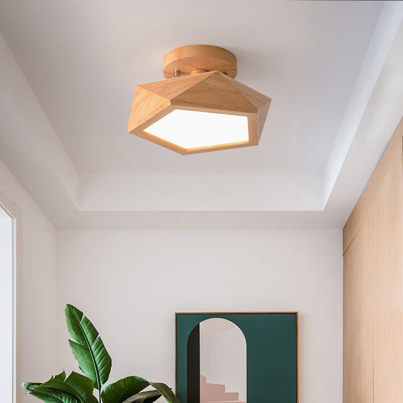 AureaHalo Recessed LED Ceiling Light with Wood Accents | Lersk