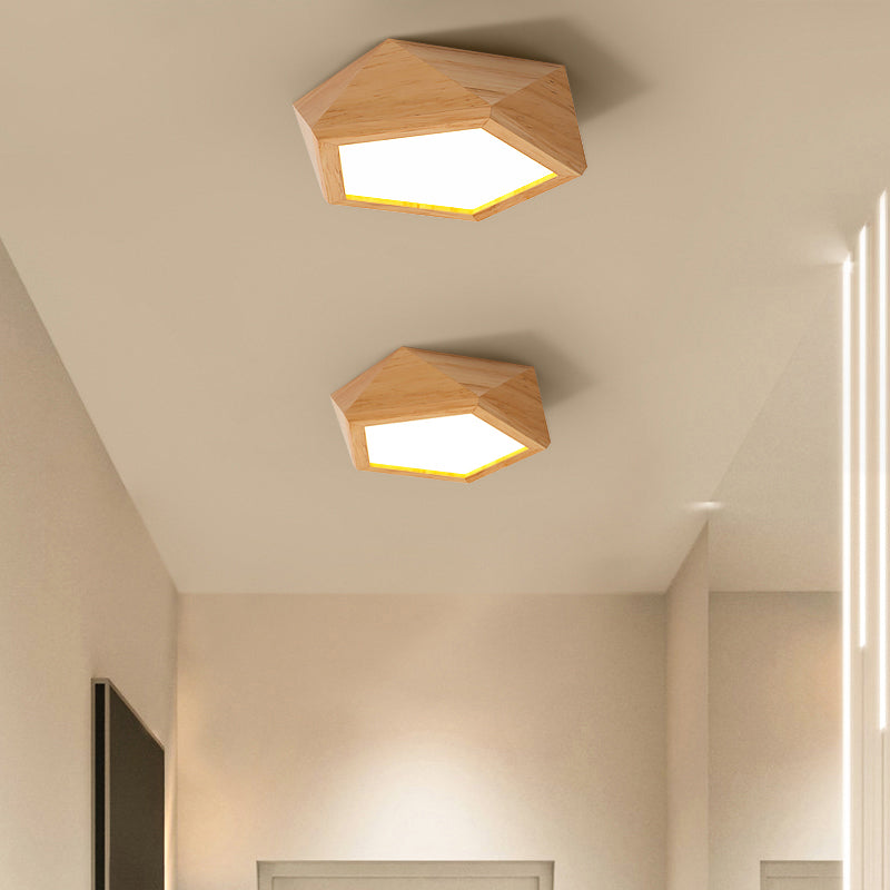 AureaHalo Recessed LED Ceiling Light with Wood Accents | Lersk